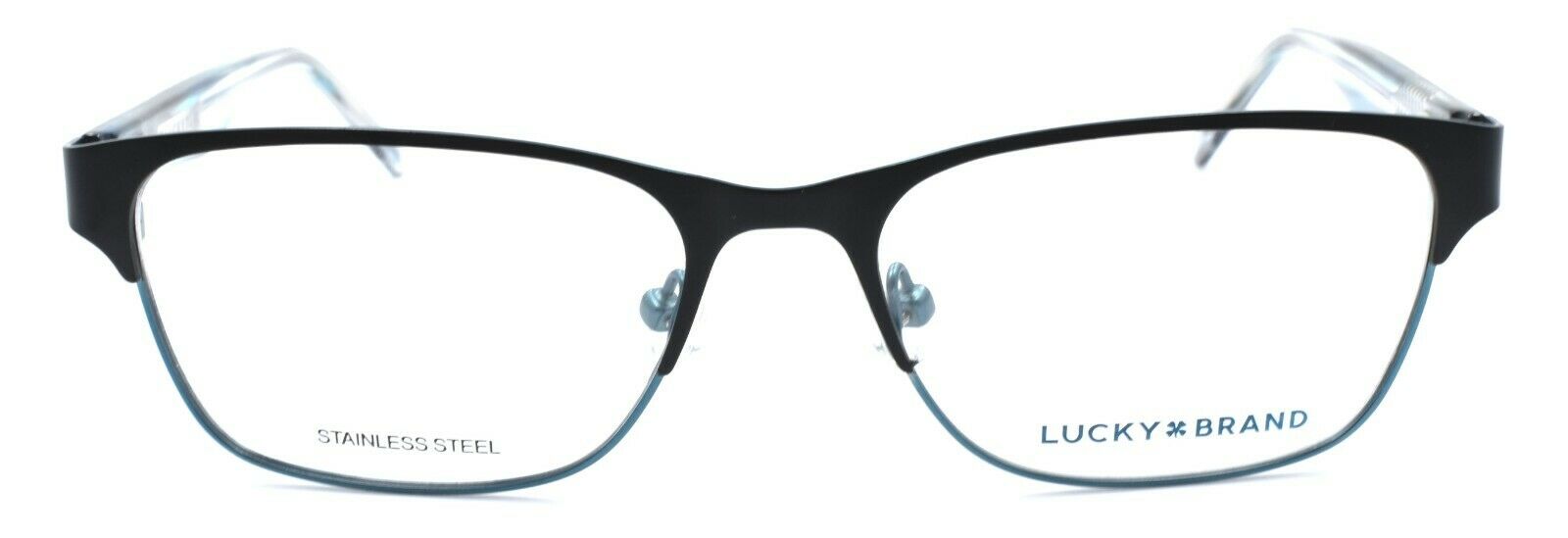 2-LUCKY BRAND D707 Eyeglasses Frames SMALL 49-15-130 Black + CASE-751286295801-IKSpecs