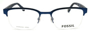 2-Fossil FOS 7005 PJP Men's Eyeglasses Frames Half-rim 52-20-150 Blue-762753986290-IKSpecs
