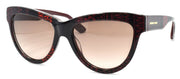 1-McQ Alexander McQueen MQ0043S 005 Women's Sunglasses Cat Eye Black & Red / Brown-889652032207-IKSpecs