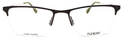 2-Flexon E1122 310 Men's Eyeglasses Half-rim Moss 53-18-145 Flexible Titanium-883900205320-IKSpecs