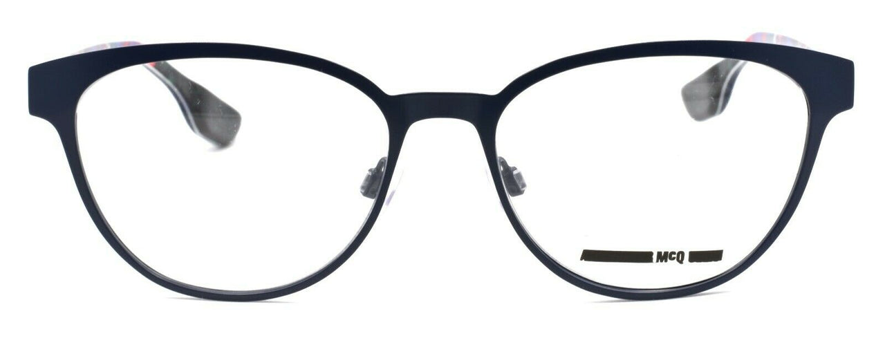 2-McQ Alexander McQueen MQ0046O 003 Women's Eyeglasses Frames 53-16-145 Blue-889652032764-IKSpecs
