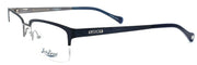 1-LUCKY BRAND Pipeline Men's Eyeglasses Frames Half-rim 53-18-140 Navy Blue + CASE-751286256338-IKSpecs