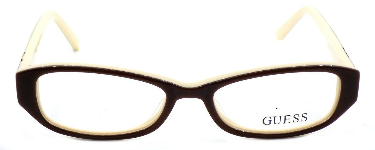 2-GUESS GU9126 BRN Girls Eyeglasses Frames 49-16-135 Brown / Cream-715583033573-IKSpecs