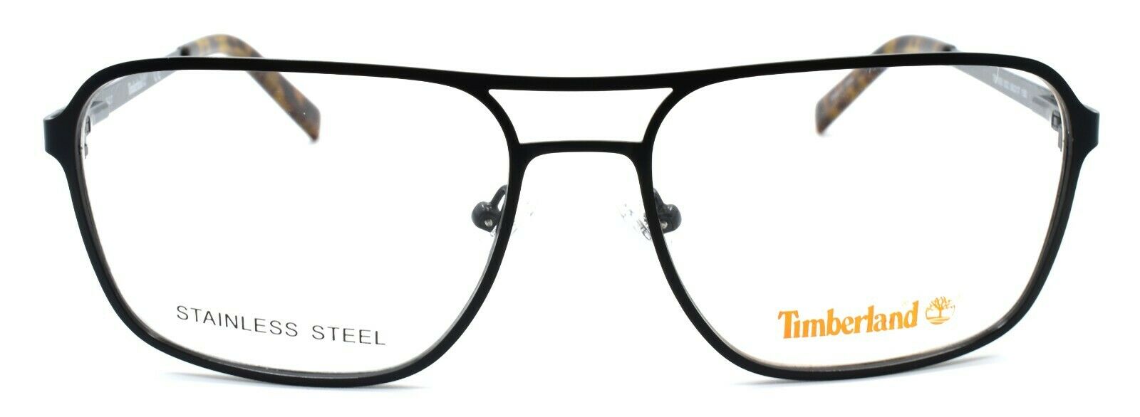 2-TIMBERLAND TB1593 002 Men's Eyeglasses Frames Aviator 58-17-150 Matte Black-664689979745-IKSpecs