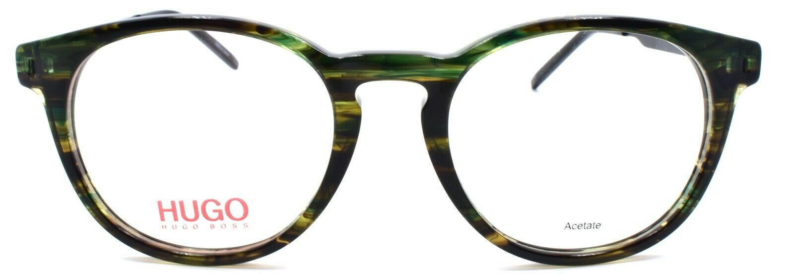 2-Hugo by Hugo Boss HG 1037 6AK Men's Eyeglasses Frames 49-19-150 Green Horn-716736141268-IKSpecs