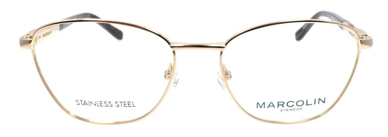 Marcolin MA5024 032 Women's Eyeglasses Frames 51-16-140 Pale Gold