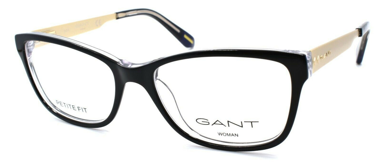 1-GANT GA4060 001 Women's Eyeglasses Frames Petite 50-16-135 Black / Gold-664689886913-IKSpecs