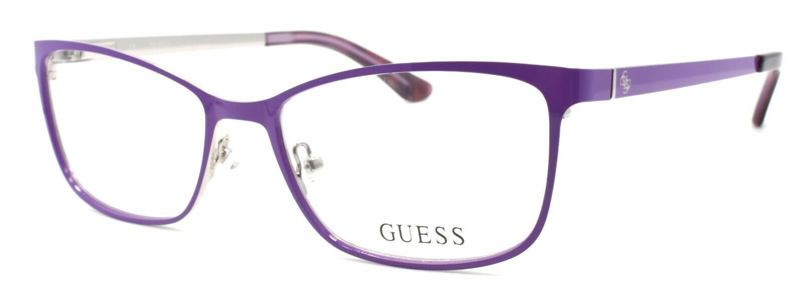 1-GUESS GU2516 078 Women's Eyeglasses Frames 53-17-135 Shiny Lilac + CASE-664689713868-IKSpecs