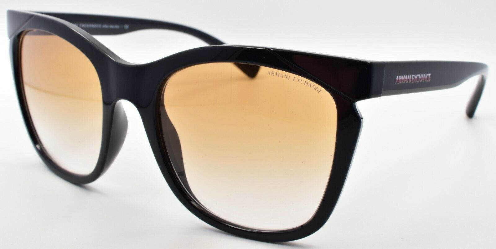 1-Armani Exchange AX4109S 815813 Women's Sunglasses Black / Clear Gradient Ochre-7895653216815-IKSpecs