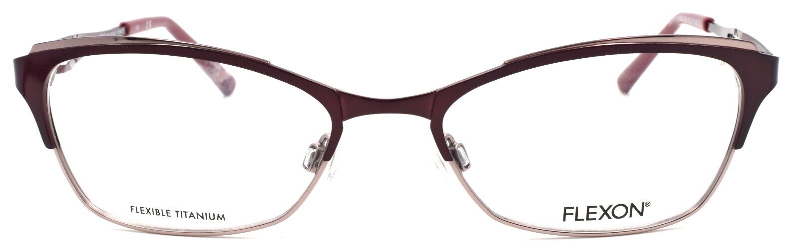 2-Flexon W3000 505 Women's Eyeglasses Frames Plum 51-17-135 Titanium Bridge-883900202848-IKSpecs