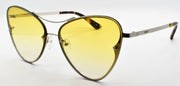 1-McQ Alexander McQueen MQ0137S 003 Women's Sunglasses Silver / Yellow Gradient-889652146096-IKSpecs