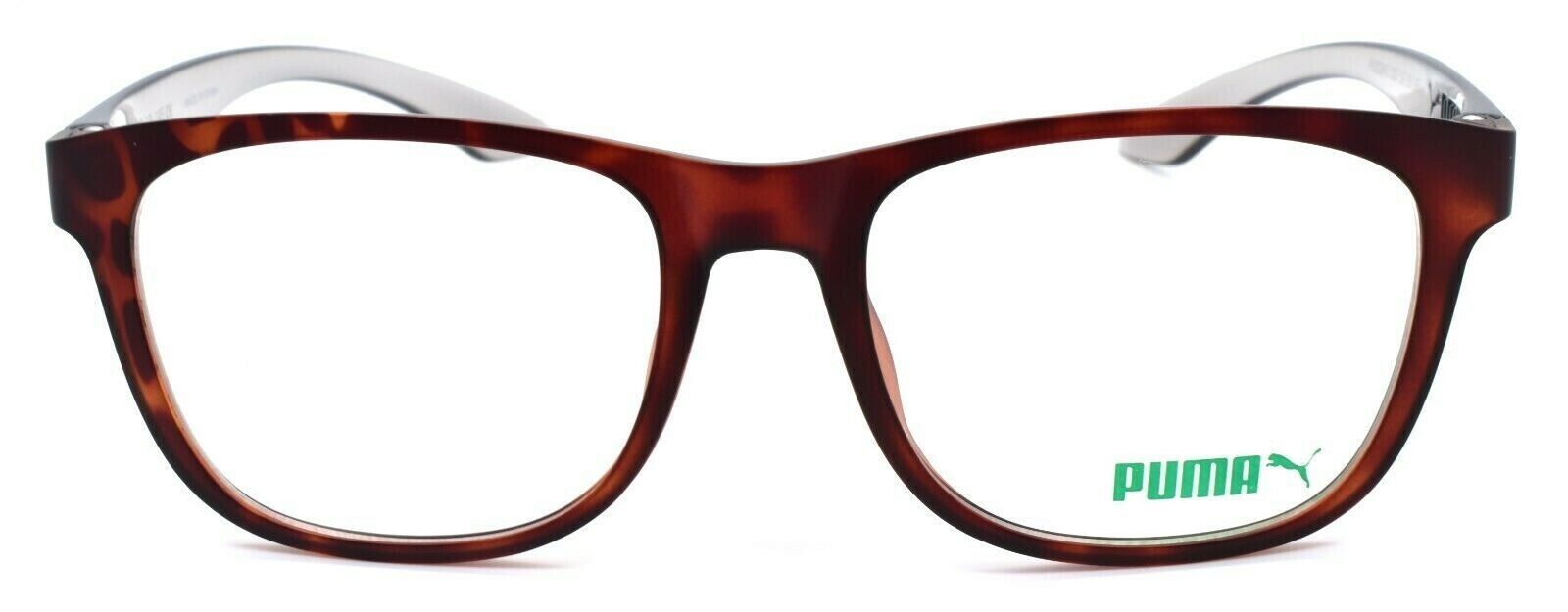 2-PUMA PU0034O 002 Unisex Eyeglasses Frames 52-18-145 Havana / Gray Crystal-889652003184-IKSpecs
