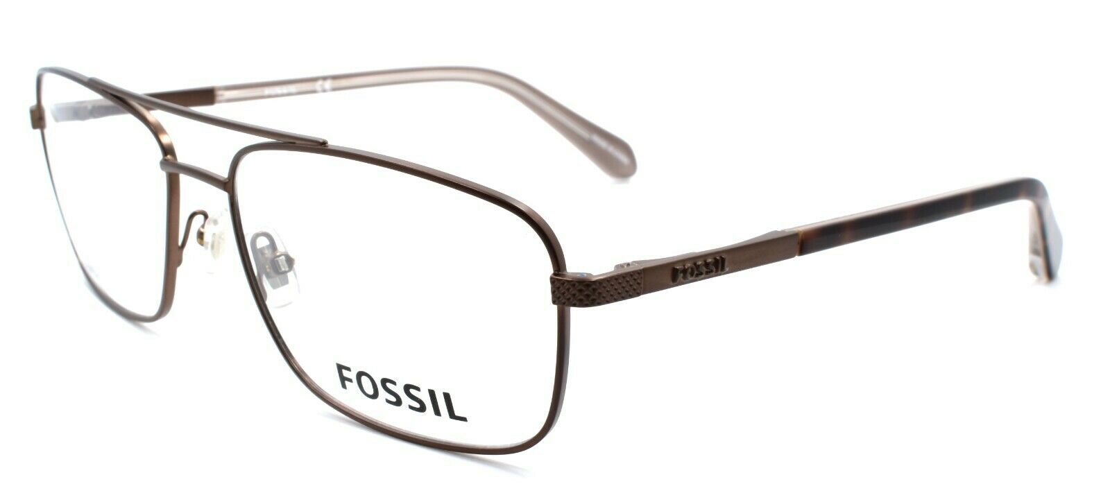 1-Fossil FOS 6060 OKL Men's Eyeglasses Frames Aviator 56-16-140 Brushed Bronze-762753317131-IKSpecs