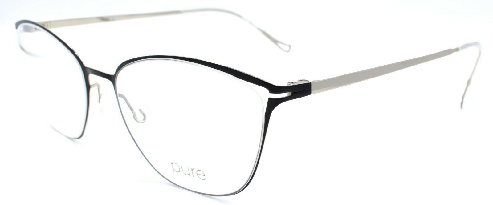 1-Airlock 5002 001 Women's Eyeglasses Frames Titanium 52-17-140 Black-886895451246-IKSpecs
