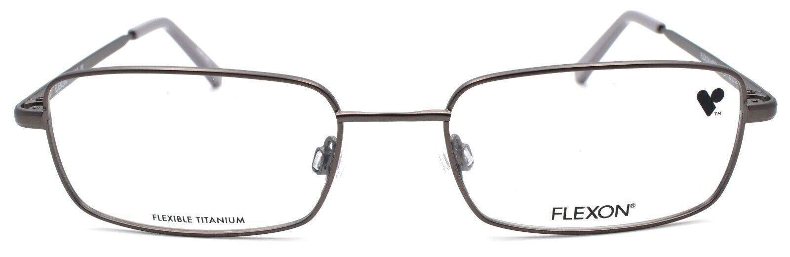 2-Flexon H6051 033 Men's Eyeglasses Frames 53-18-145 Gunmetal Flexible Titanium-886895485555-IKSpecs
