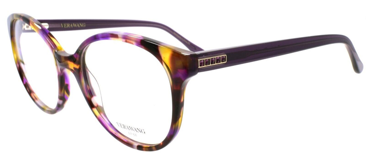 Vera Wang Tessia PL Women's Eyeglasses Frames 52-18-138 Plum w/ Crystals