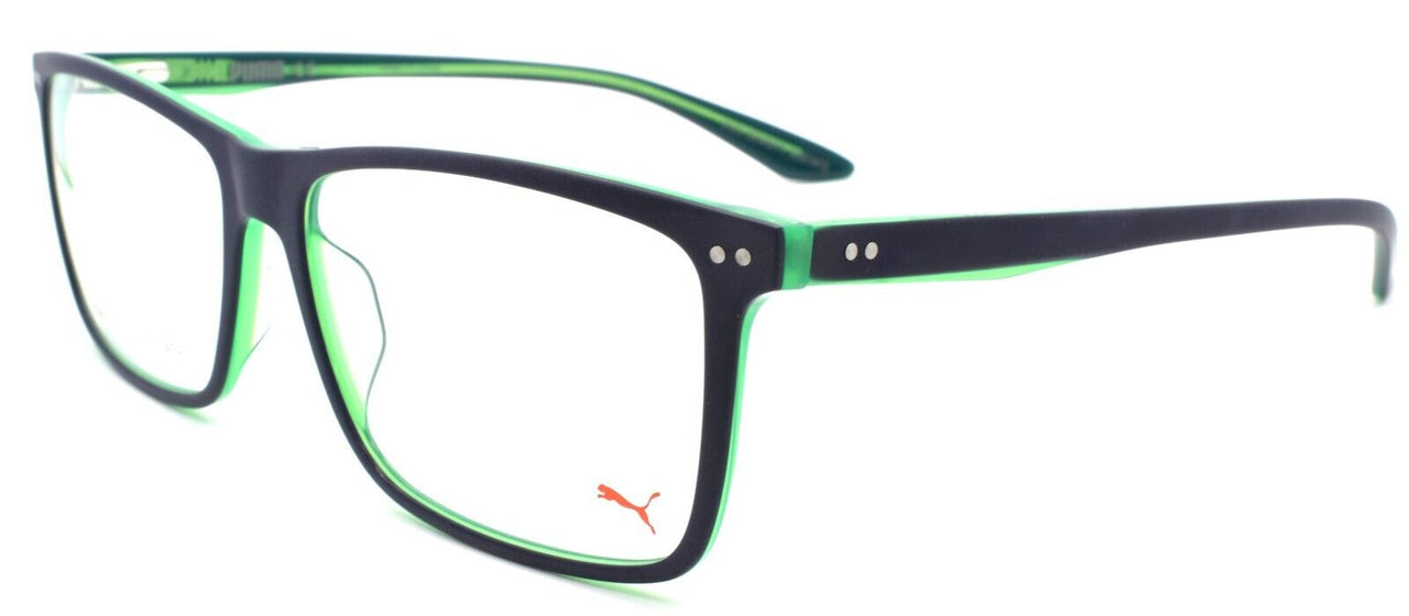1-PUMA PU0130O 008 Men's Eyeglasses Frames Large 58-17-150 Dark Blue / Green-889652106830-IKSpecs