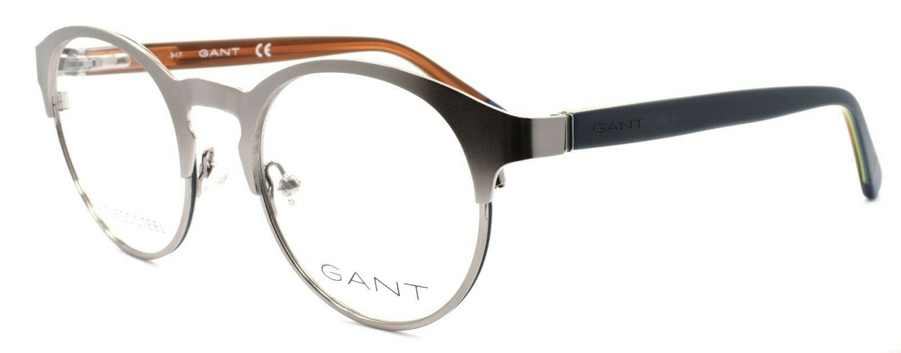 1-GANT GA3138 009 Men's Eyeglasses Frames Round 48-20-140 Gunmetal-664689875290-IKSpecs