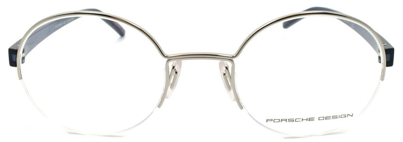 2-Porsche Design P8350 B Eyeglasses Frames Half-rim Round 50-22-145 Palladium-4046901617547-IKSpecs