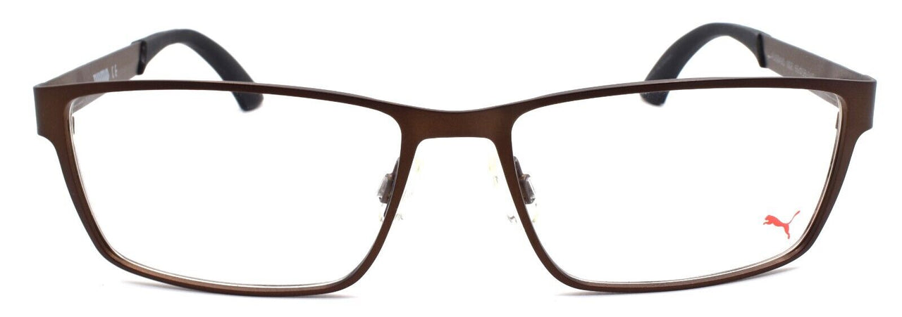 2-PUMA PU0049O 002 Men's Eyeglasses Frames 55-16-140 Brown-889652015743-IKSpecs