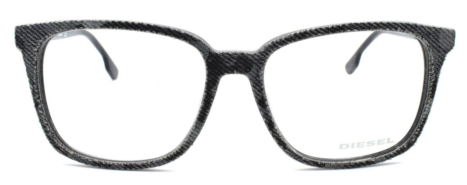 2-Diesel DL5116 005 Unisex Eyeglasses Frames 53-16-145 Grey Pattern Denim / Black-664689645817-IKSpecs