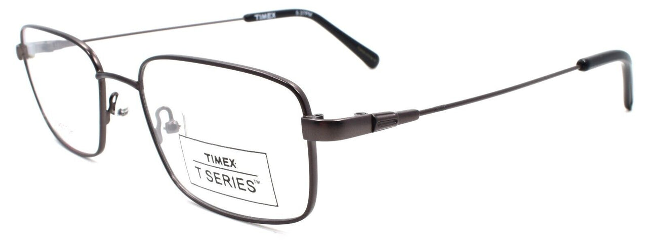 1-Timex 5:37 PM Men's Eyeglasses Frames Large 56-19-150 Gunmetal-715317014120-IKSpecs