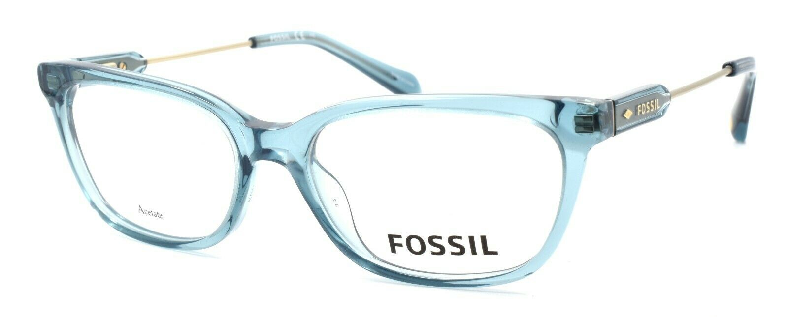 1-Fossil FOS 6077 RWO Women's Eyeglasses Frames 50-16-135 Turquoise + CASE-827886359424-IKSpecs