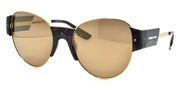 1-McQ Alexander McQueen MQ0001S 003 Women's Sunglasses Gold & Havana / Mirrored-889652001074-IKSpecs