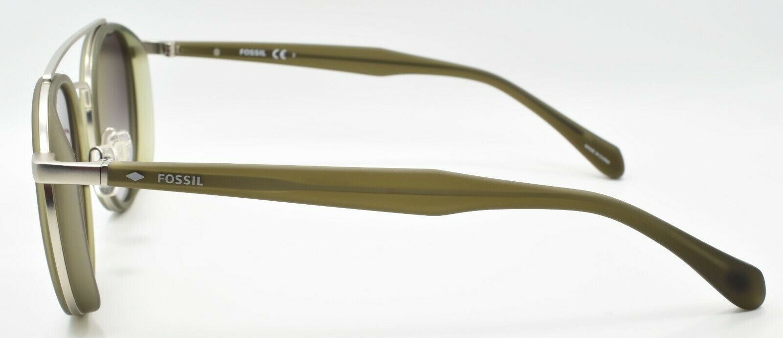 3-Fossil 2082/S SIF9O Aviator Sunglasses 50-22-140 Olive / Gray Gradient-716736081625-IKSpecs