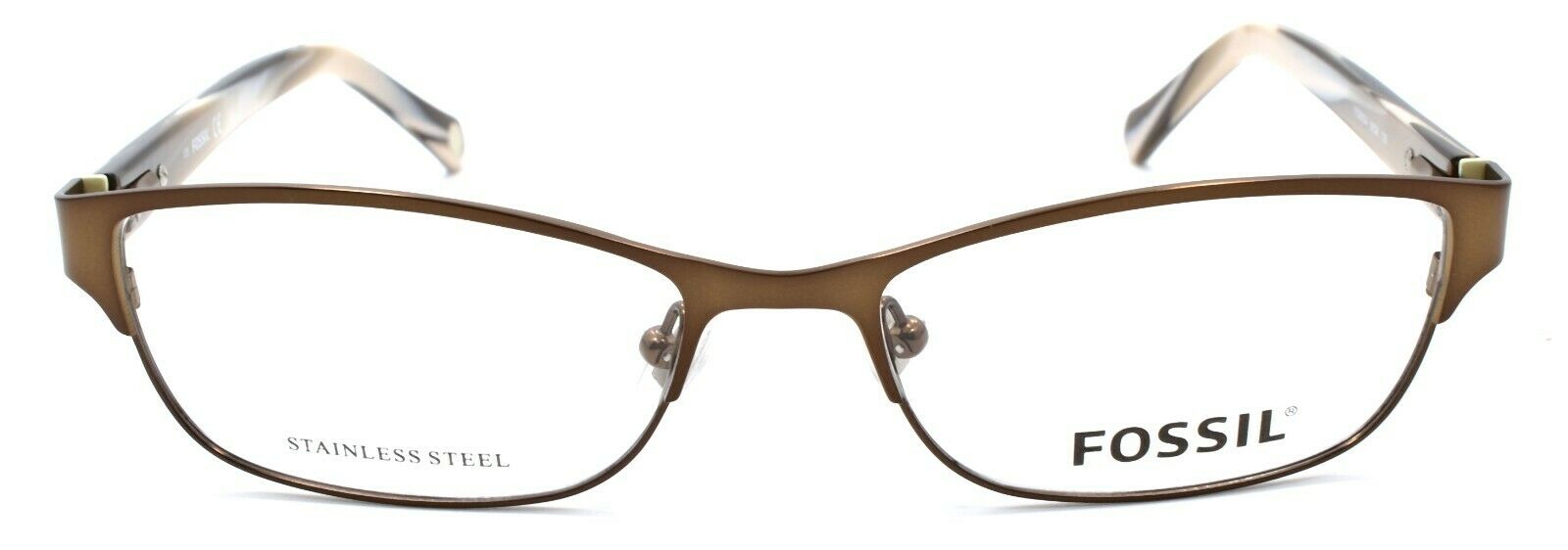 2-Fossil FOS 6034 0EQ6 Women's Eyeglasses Frames 53-16-135 Almond-716737601389-IKSpecs