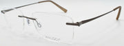 1-Airlock Paragon 202 046 Men's Eyeglasses Frames Rimless 53-18-140 Light Gunmetal-886895451420-IKSpecs