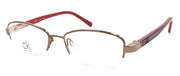 1-Calvin Klein CK5290MGB 609 Women's Eyeglasses Frames Half Rim 50-17-135 Brown-IKSpecs