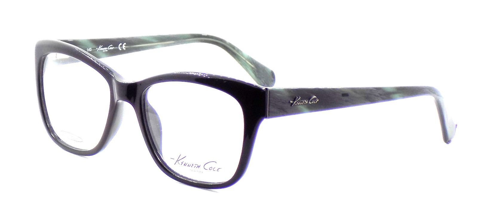 1-Kenneth Cole NY KC0224 001 Women's Eyeglasses Frames 53-17-140 Shiny Black +CASE-664689652761-IKSpecs