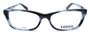 2-Fossil FOS 6049 1F0 Women's Eyeglasses Frames 53-16-140 Striated Blue-716737697849-IKSpecs