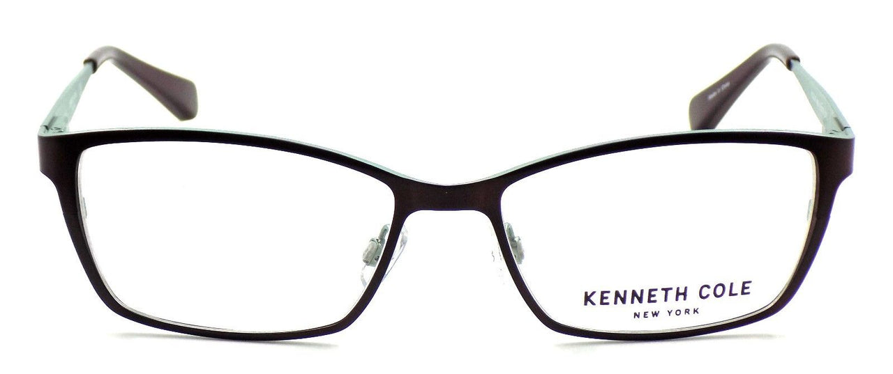 2-Kenneth Cole NY KC0206 050 Women's Eyeglasses 53-16-135 Matte Dark Brown + CASE-664689610143-IKSpecs