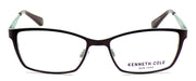 2-Kenneth Cole NY KC0206 050 Women's Eyeglasses 53-16-135 Matte Dark Brown + CASE-664689610143-IKSpecs