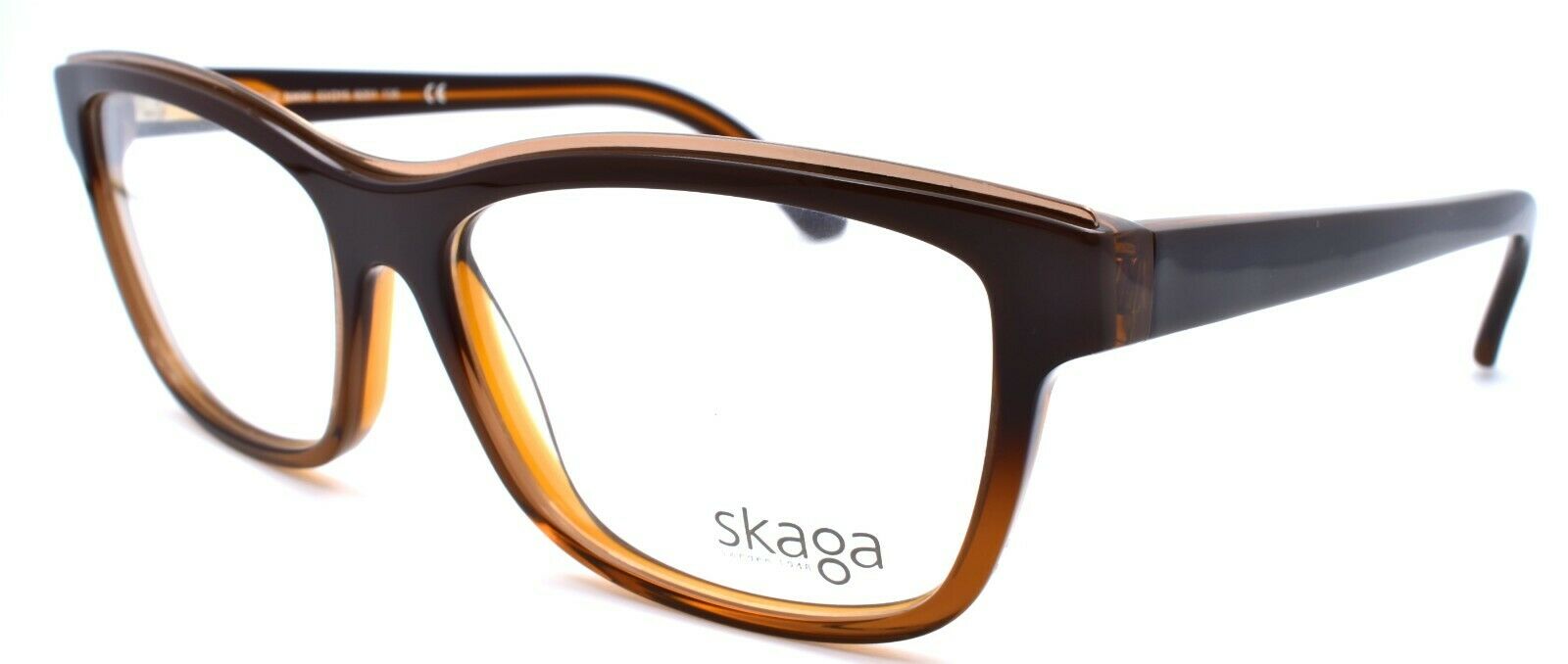 1-Skaga 2532 Nikki 9201 Women's Eyeglasses 53-15-135 Brown / Gold-IKSpecs