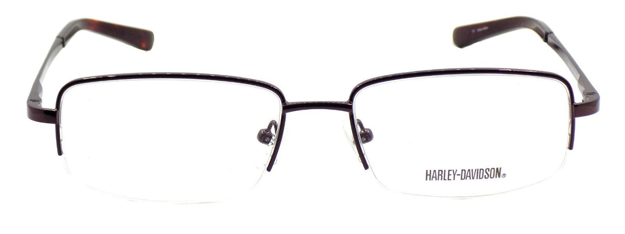 2-Harley Davidson HD493 BRN Men's Half-rim Eyeglasses Frames 54-17-145 Black +CASE-715583911086-IKSpecs