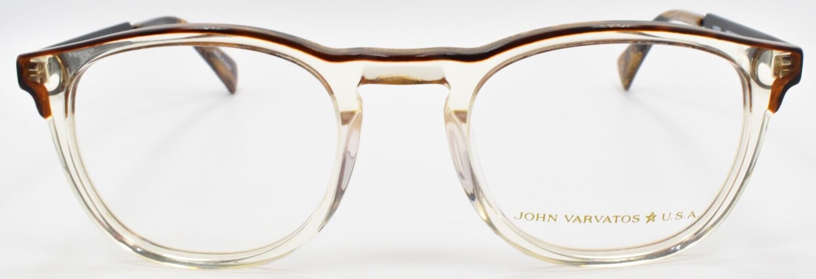 2-John Varvatos VJVC002 Men's Eyeglasses Frames 49-21-145 Vintage Crystal-751286356113-IKSpecs