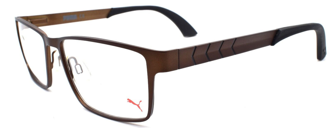 1-PUMA PU0049O 002 Men's Eyeglasses Frames 55-16-140 Brown-889652015743-IKSpecs