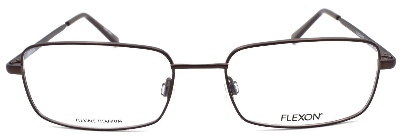 2-Flexon H6051 210 Men's Eyeglasses Frames 55-18-145 Brown Flexible Titanium-886895485562-IKSpecs