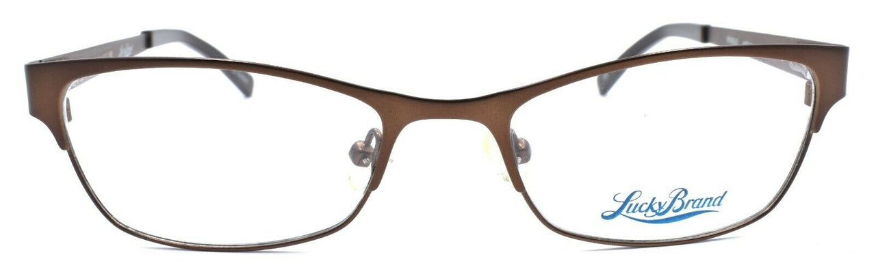 2-LUCKY BRAND Wiggle Kids Girls Eyeglasses Frames 49-17-130 Brown + CASE-751286264098-IKSpecs