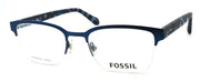 1-Fossil FOS 7005 PJP Men's Eyeglasses Frames Half-rim 52-20-150 Blue-762753986290-IKSpecs
