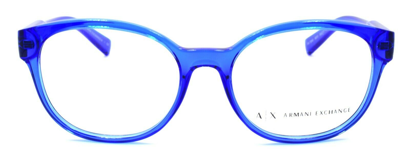 2-Armani Exchange AX3040 8210 Women's Eyeglasses Frames 53-17-140 Transparent Blue-8053672627220-IKSpecs