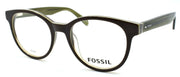 1-Fossil FOS 7012 4C3 Men's Eyeglasses Frames Round 50-19-145 Olive-762753342560-IKSpecs