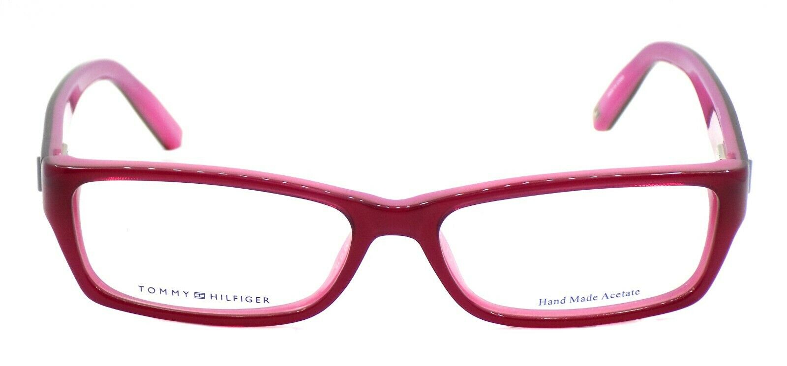 2-TOMMY HILFIGER TH 1046 0T5 Women's Eyeglasses Frames 53-15-140 Burgundy / Pink-827886927715-IKSpecs