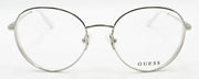 2-GUESS GU2700 010 Women's Eyeglasses Frames Round 52-18-140 Shiny Light Nickeltin-889214012241-IKSpecs