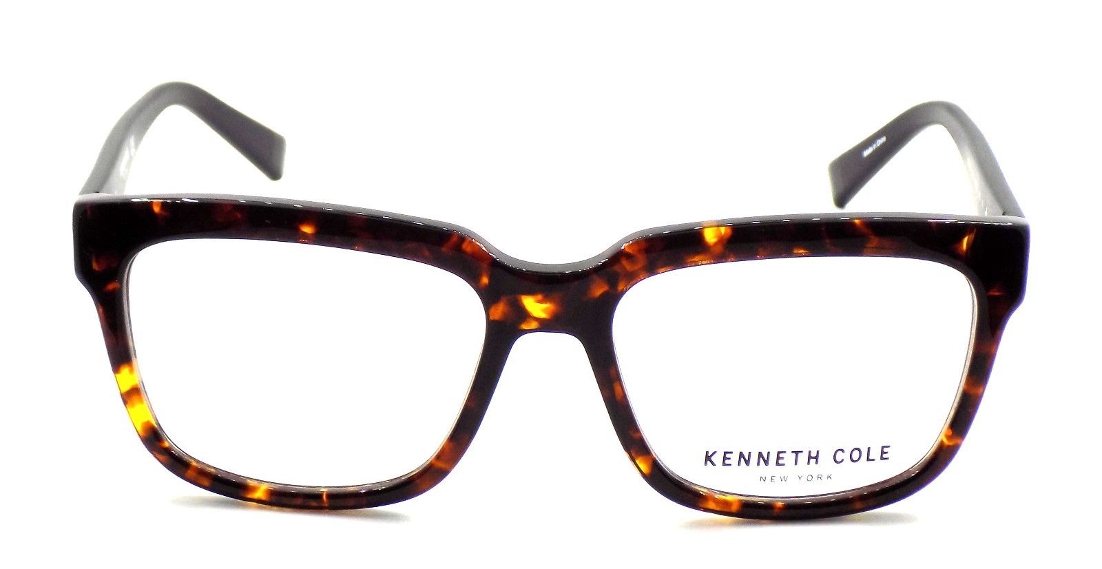 3-Kenneth Cole NY KC0256 52A Men's Eyeglasses w/ Clip-ons Dark Havana / Smoke-664689890774-IKSpecs