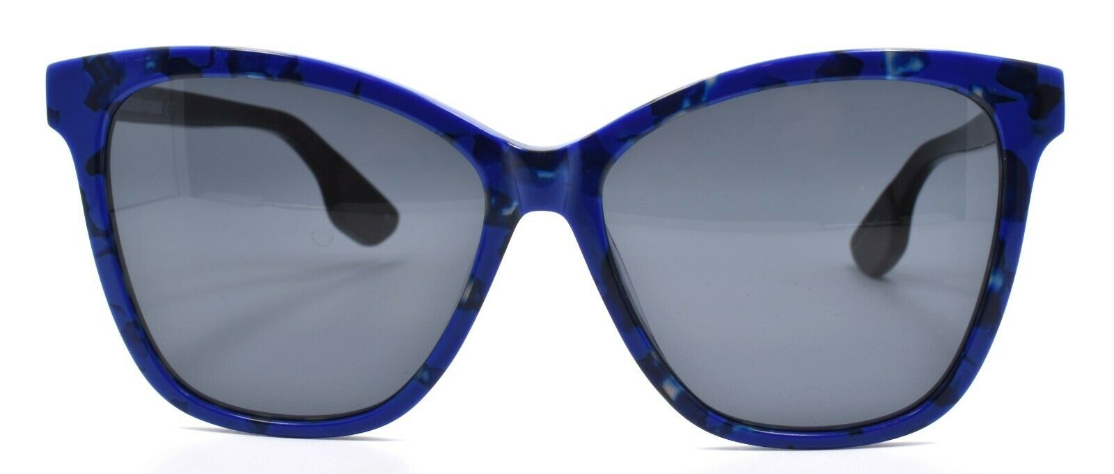 2-McQ Alexander McQueen MQ0061S 004 Women's Sunglasses Blue & Black / Blue Lens-889652064178-IKSpecs