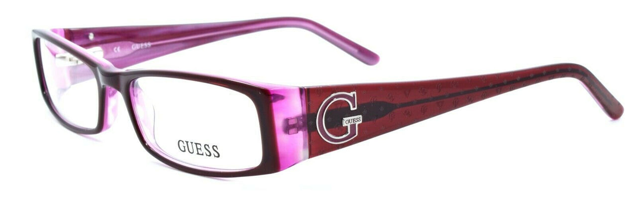 1-GUESS GU1589 BU Women's Eyeglasses Frames 52-16-135 Burgundy / Pink-715583190351-IKSpecs